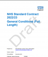 NHS Standard Contract 2022/23: General Conditions (Full Length) [Draft]